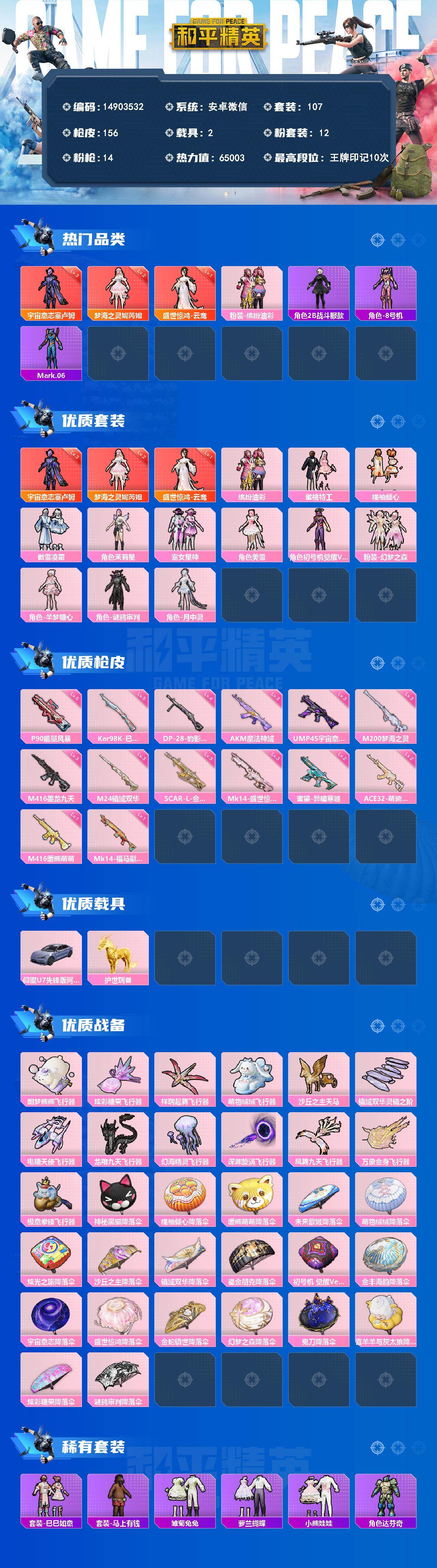 HPDN4262598和平精英账号详情图2