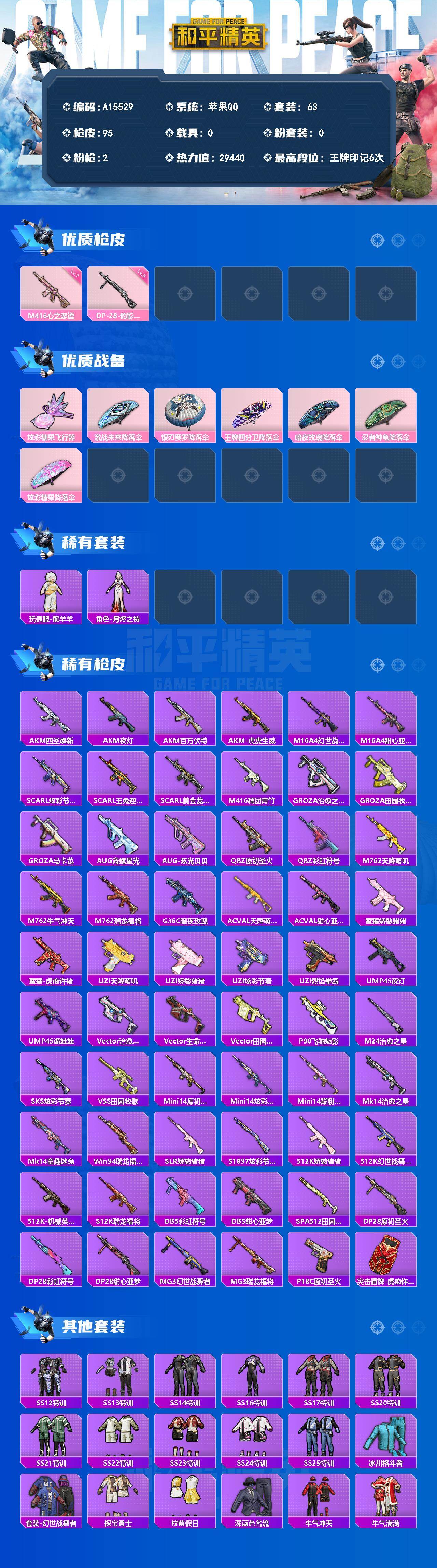 HPEY4262810和平精英账号详情图2