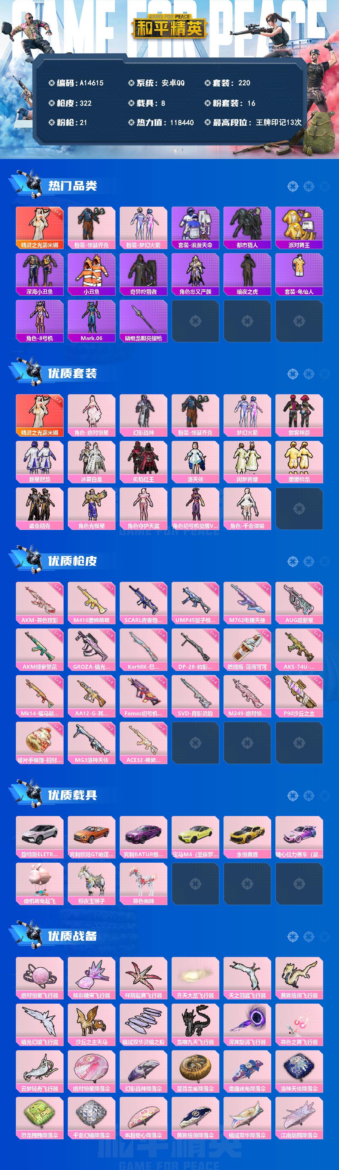 HPEY4263982和平精英账号详情图2