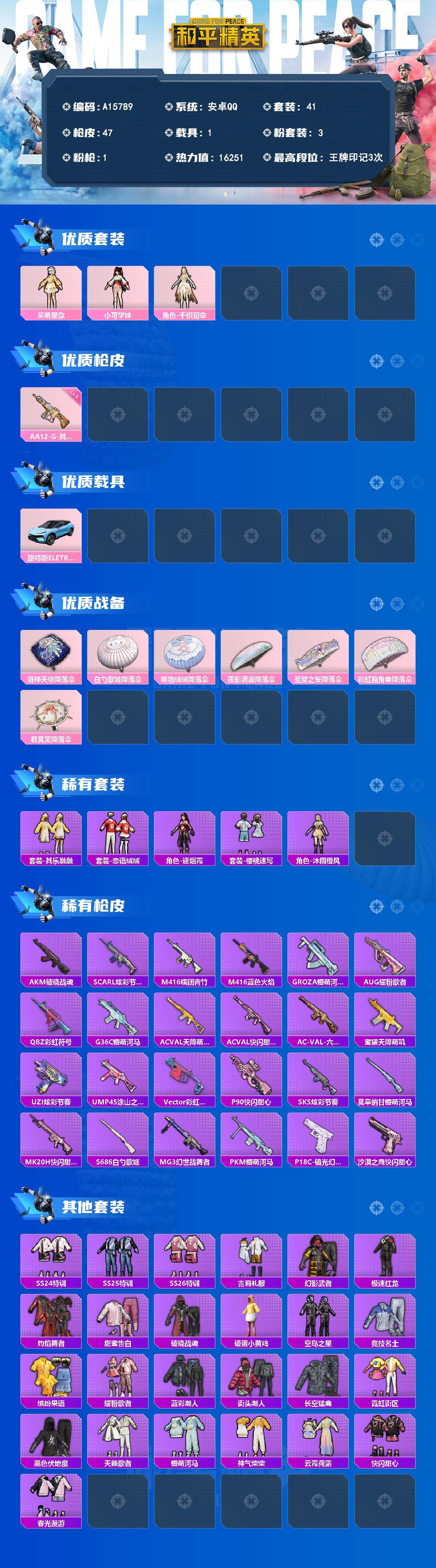 HPEY4267087和平精英账号详情图2