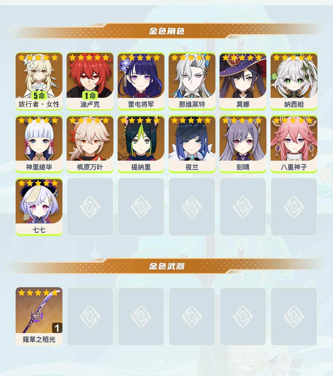 YSEY48001原神账号详情图3