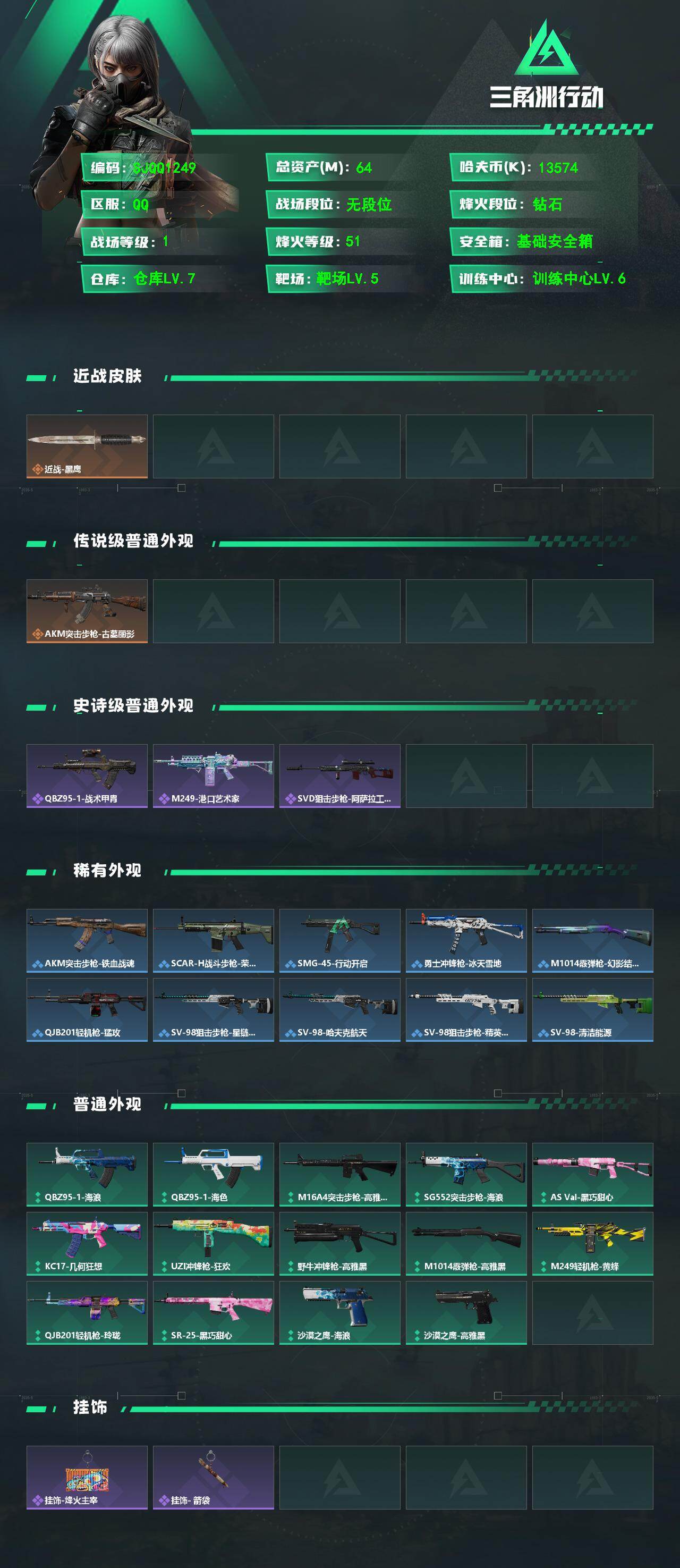 SJZEY4183500三角洲行动账号详情图2 SJZEY4183500三角洲行动账号详情图2
