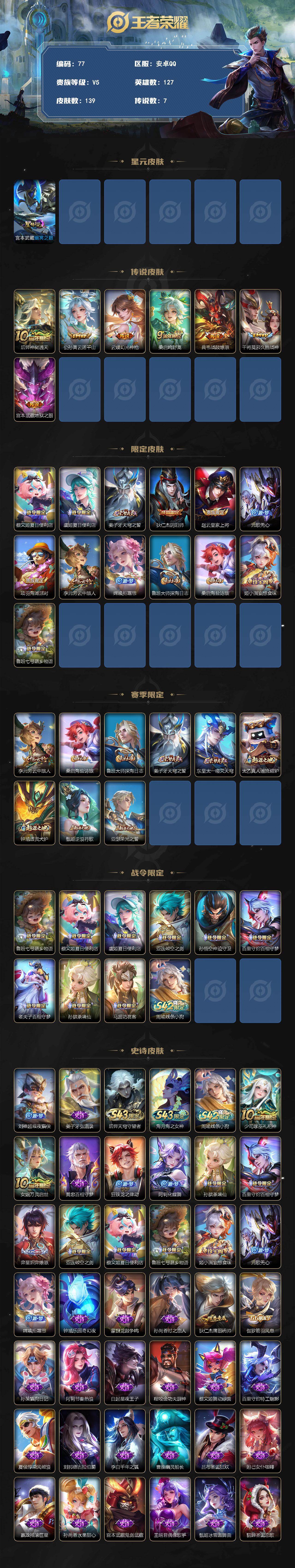 WZLX4474675王者荣耀账号详情图2