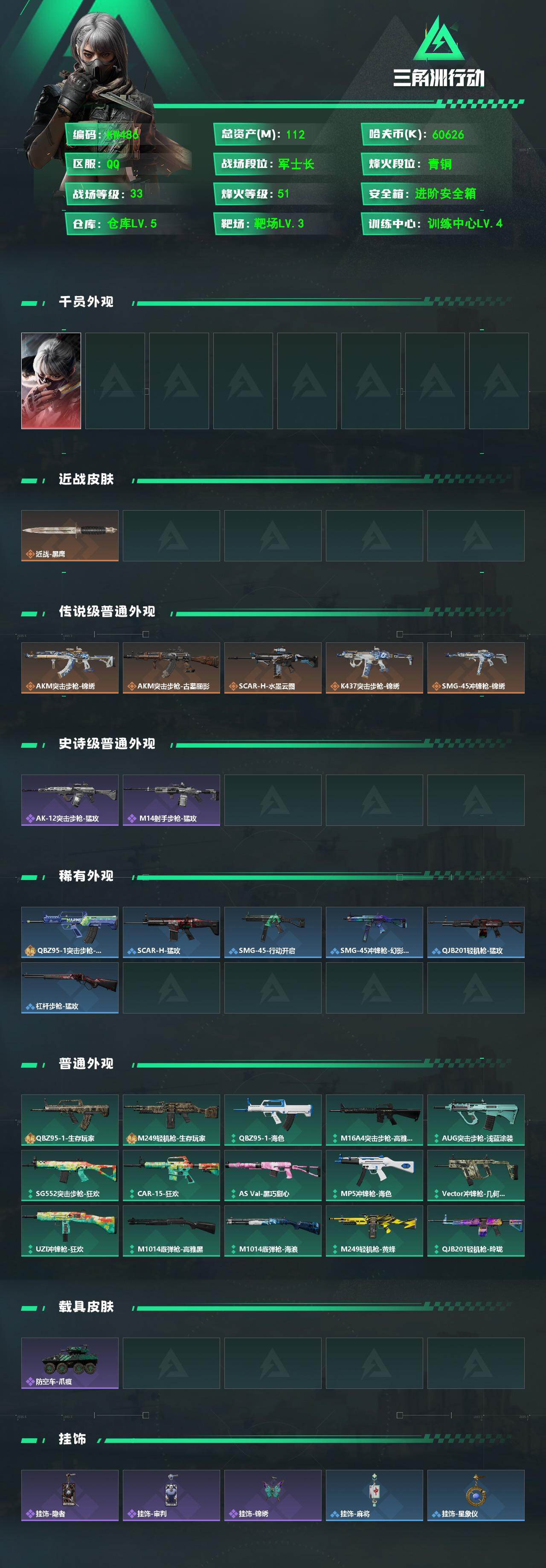 SJZEY4207614三角洲行动账号详情图4