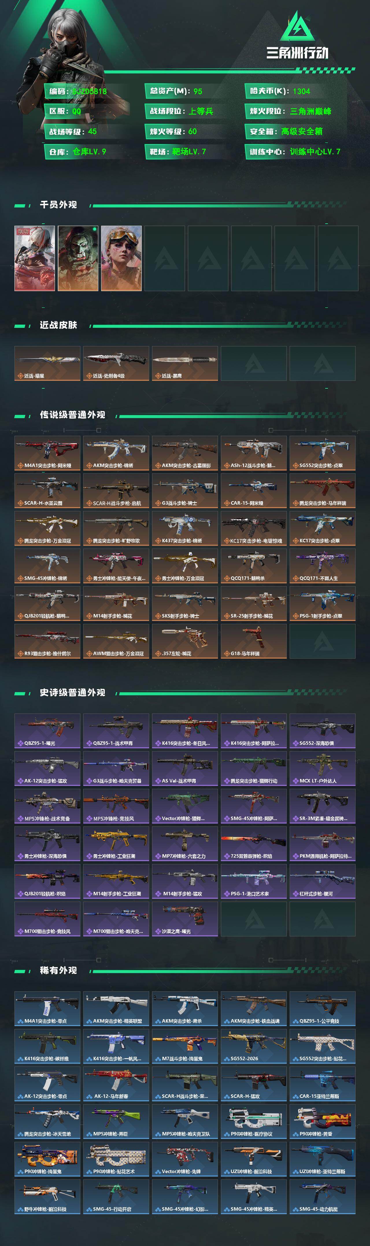 SJZEY4186895三角洲行动账号详情图2 SJZEY4186895三角洲行动账号详情图2