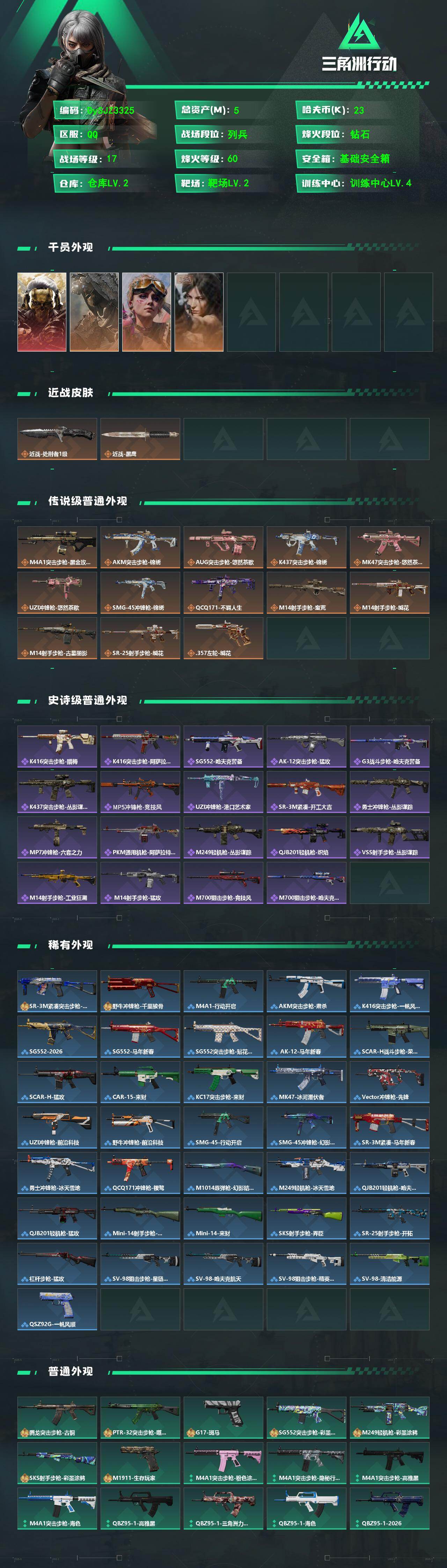 SJZYYT4187063三角洲行动账号详情图2