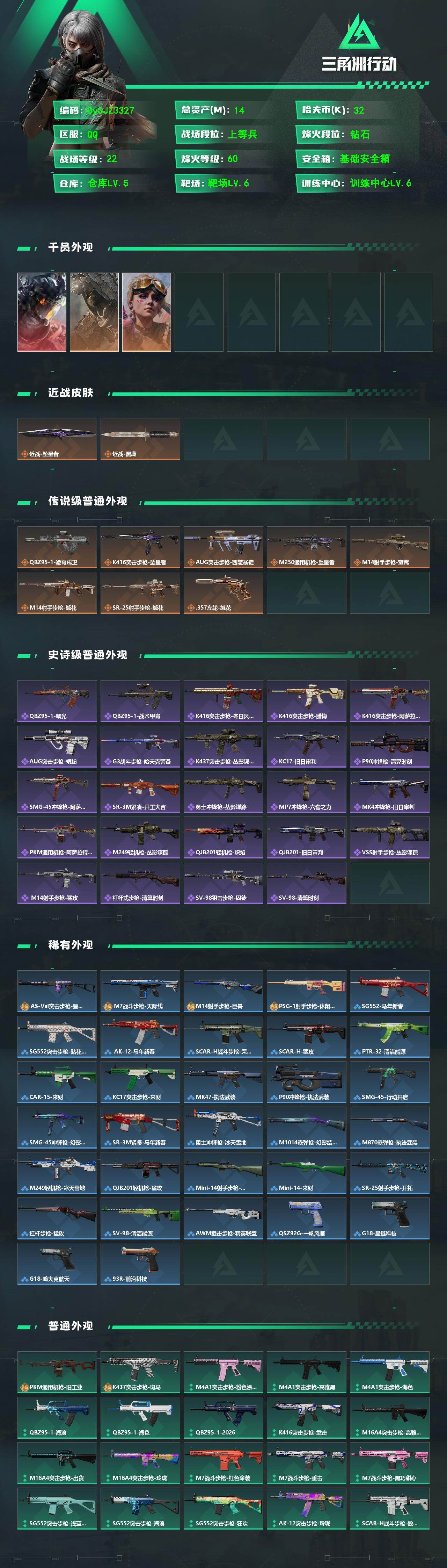 SJZYYT4187075三角洲行动账号详情图2 SJZYYT4187075三角洲行动账号详情图2