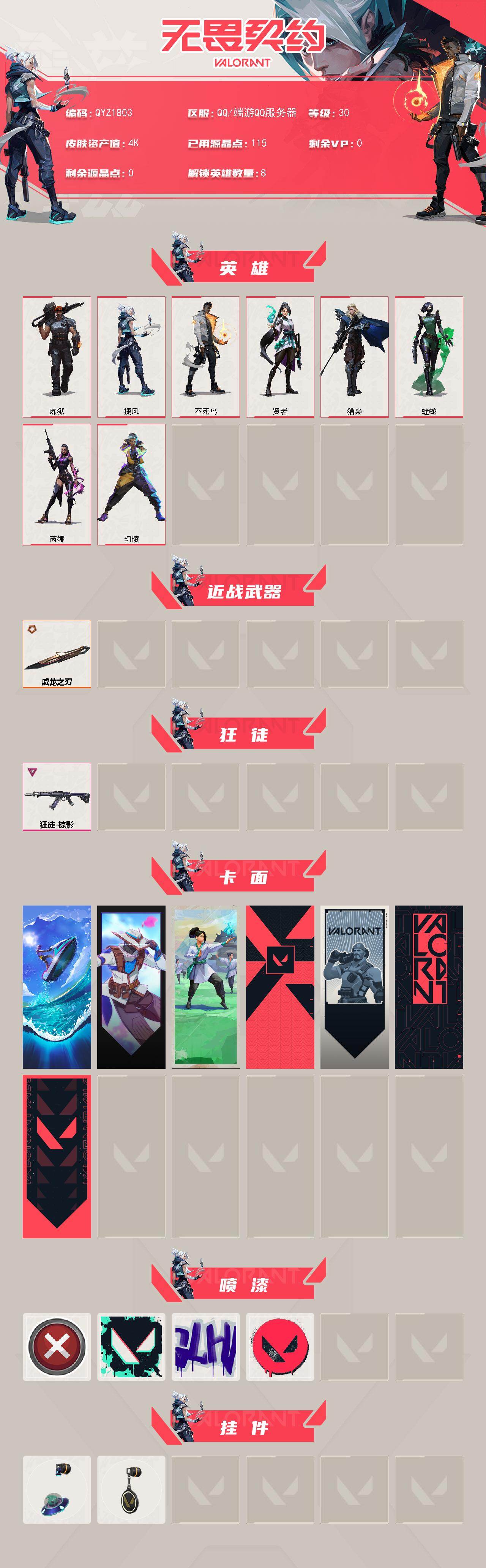 WWQEY473702无畏契约账号详情图2 WWQEY473702无畏契约账号详情图2