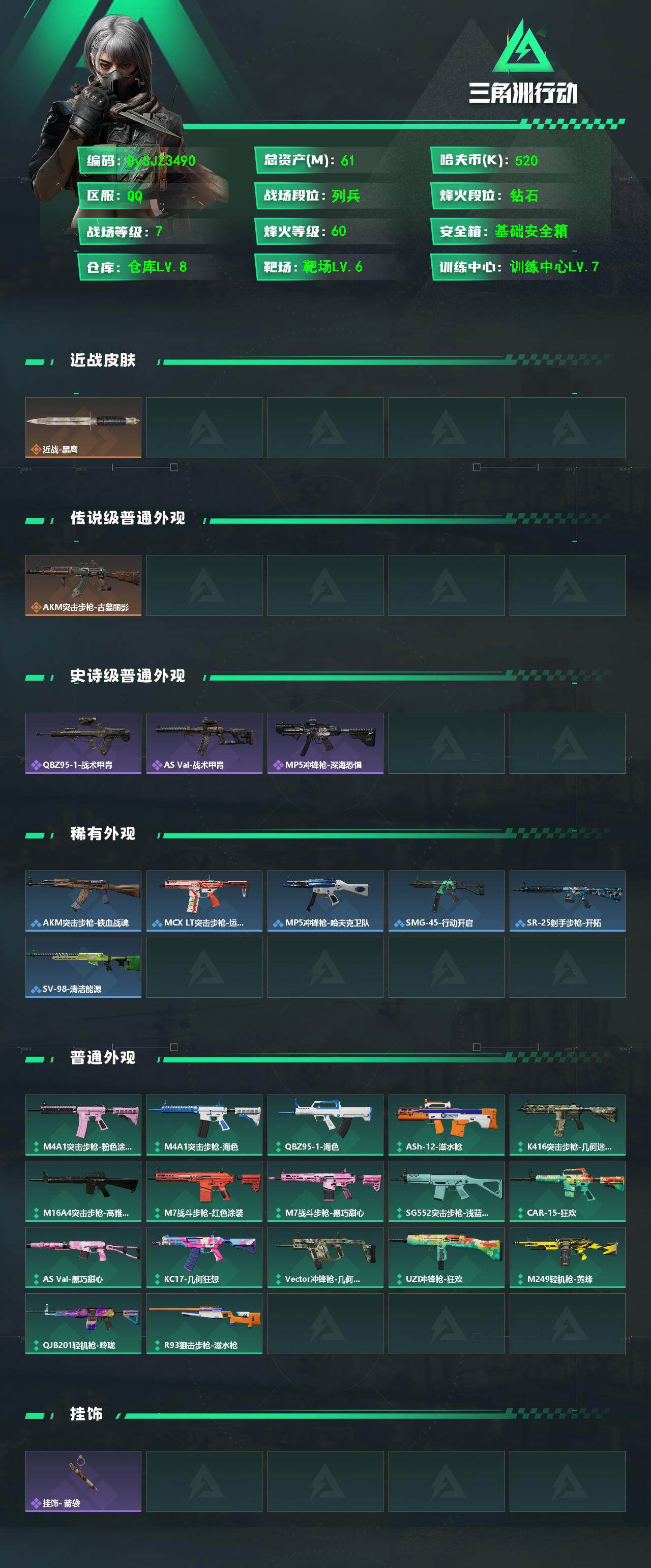 SJZYYT4192646三角洲行动账号详情图2
