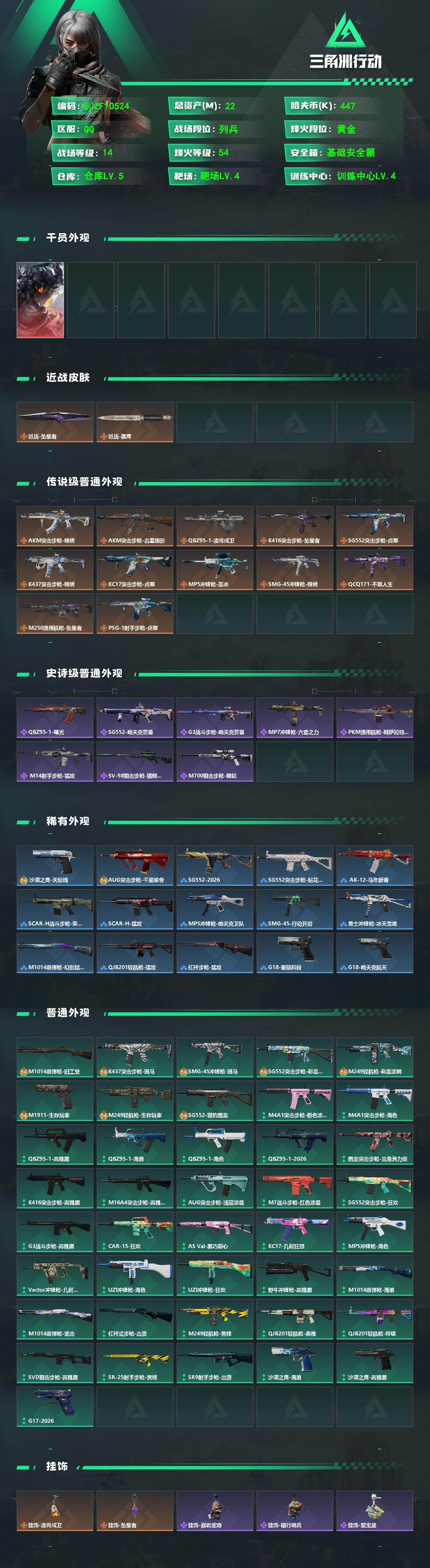 SJZQM4193967三角洲行动账号详情图3