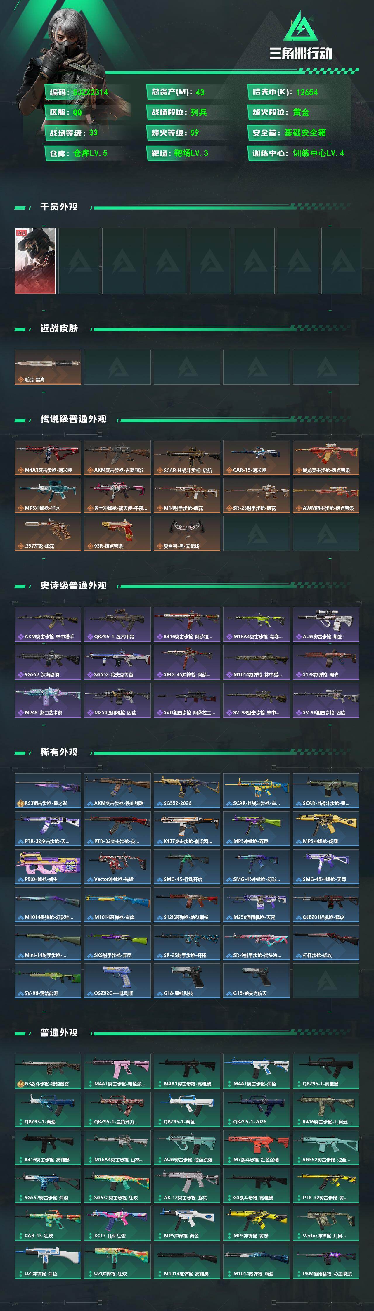 SJZEY4194956三角洲行动账号详情图2 SJZEY4194956三角洲行动账号详情图2