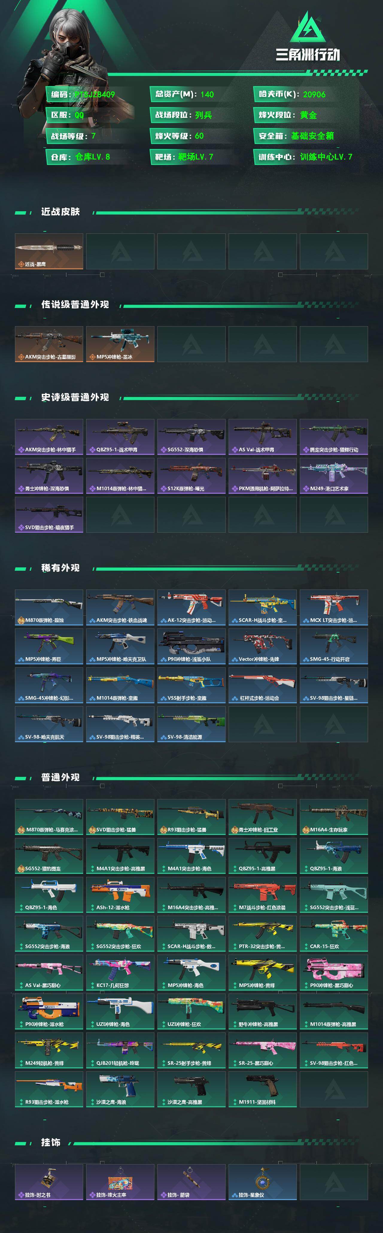 SJZQM4193610三角洲行动账号详情图3 SJZQM4193610三角洲行动账号详情图3