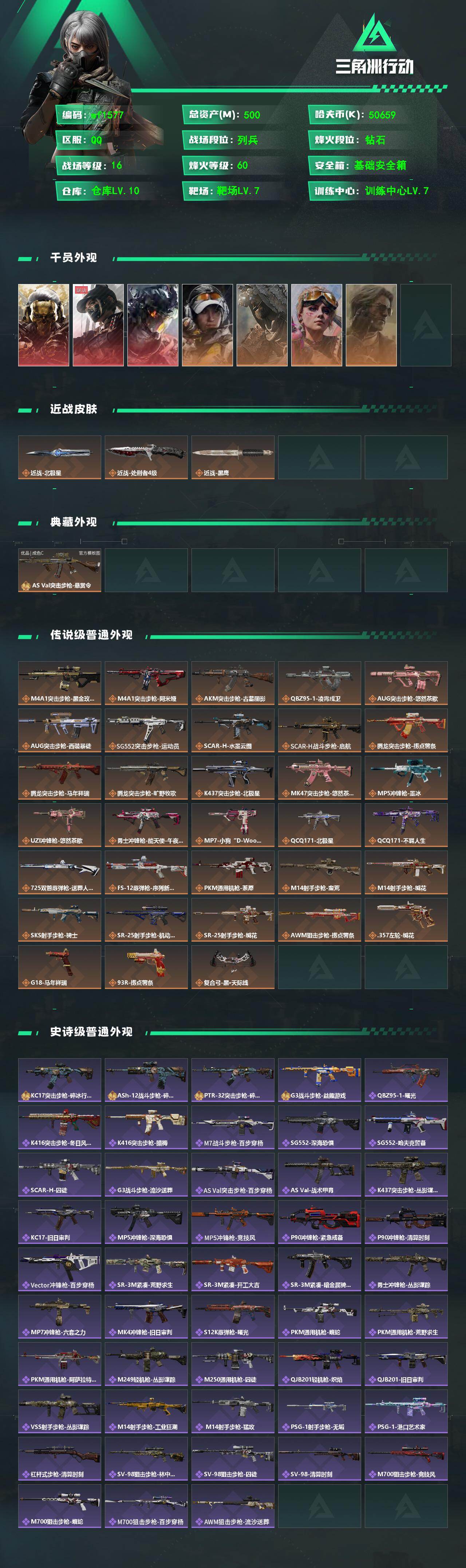 SJZQM4193887三角洲行动账号详情图4 SJZQM4193887三角洲行动账号详情图4