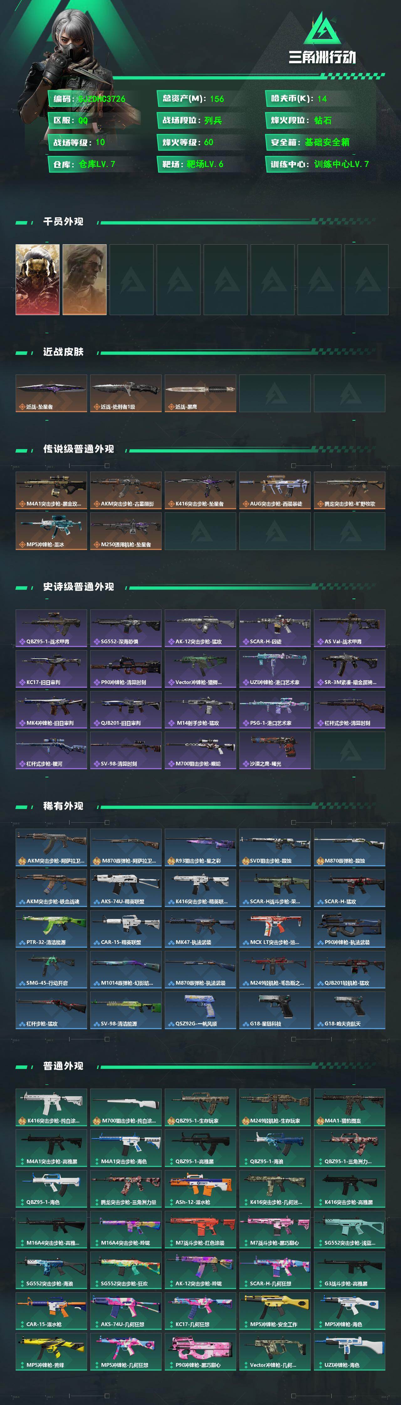 SJZQM4194065三角洲行动账号详情图4
