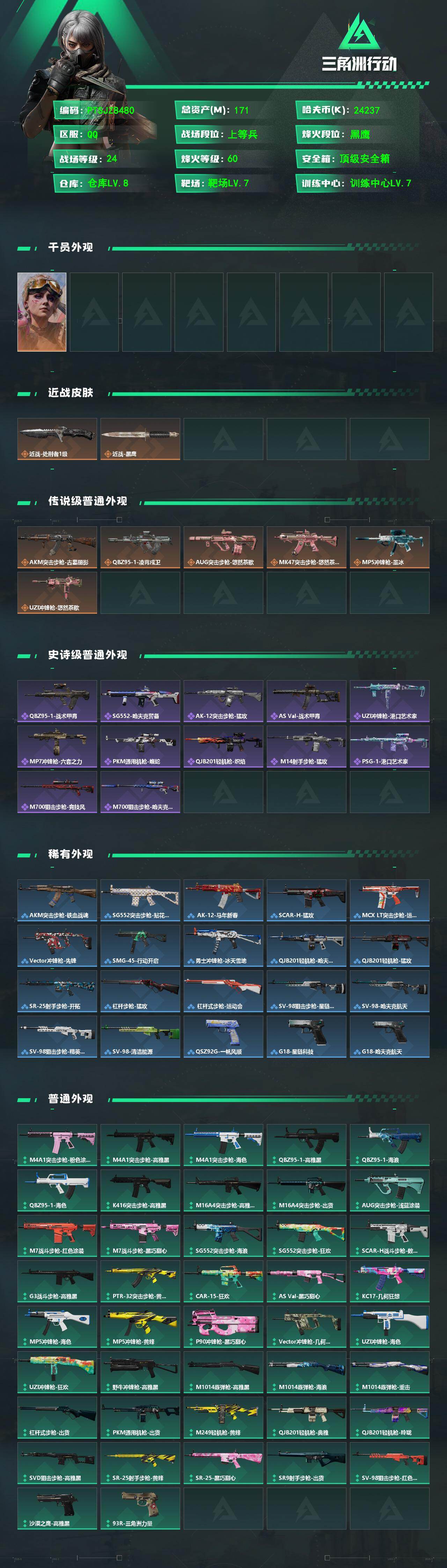 SJZQM4194220三角洲行动账号详情图3 SJZQM4194220三角洲行动账号详情图3