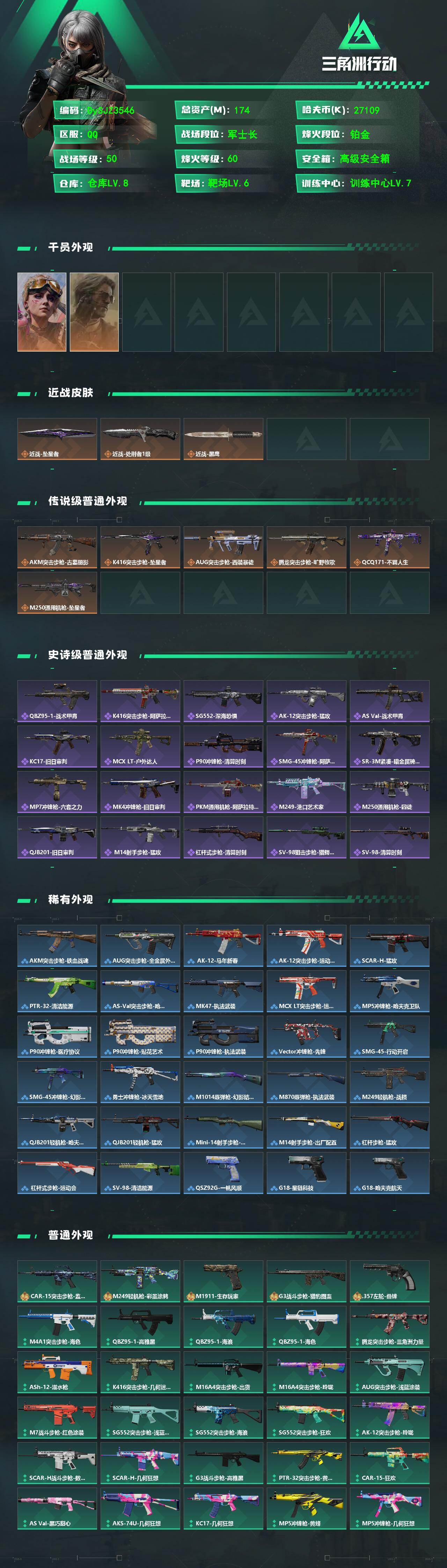SJZYYT4194240三角洲行动账号详情图2 SJZYYT4194240三角洲行动账号详情图2