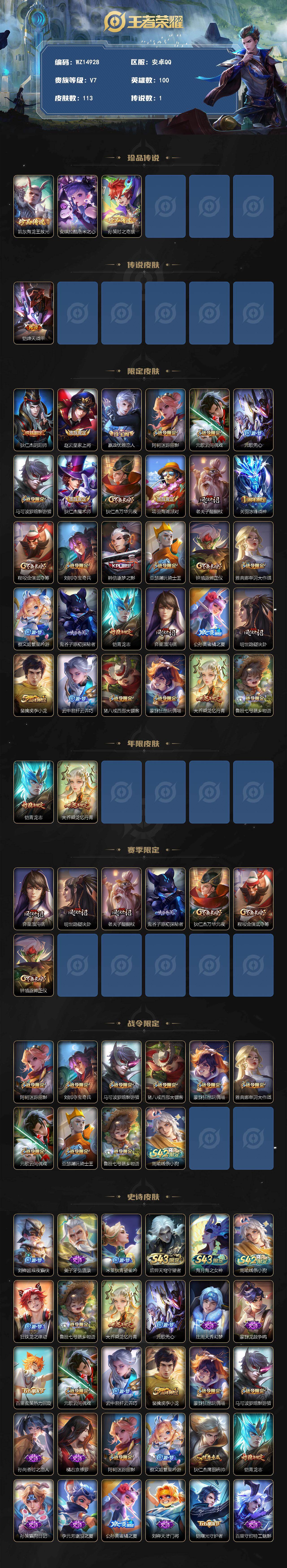 WZXS4496183王者荣耀账号详情图2