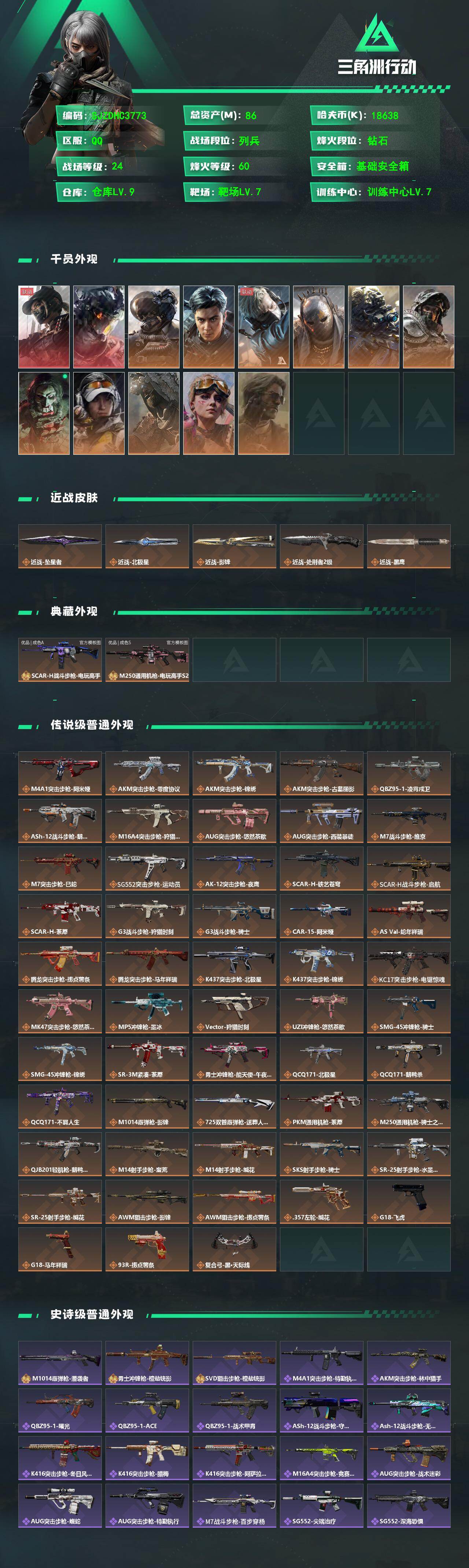 SJZQM4196540三角洲行动账号详情图4 SJZQM4196540三角洲行动账号详情图4