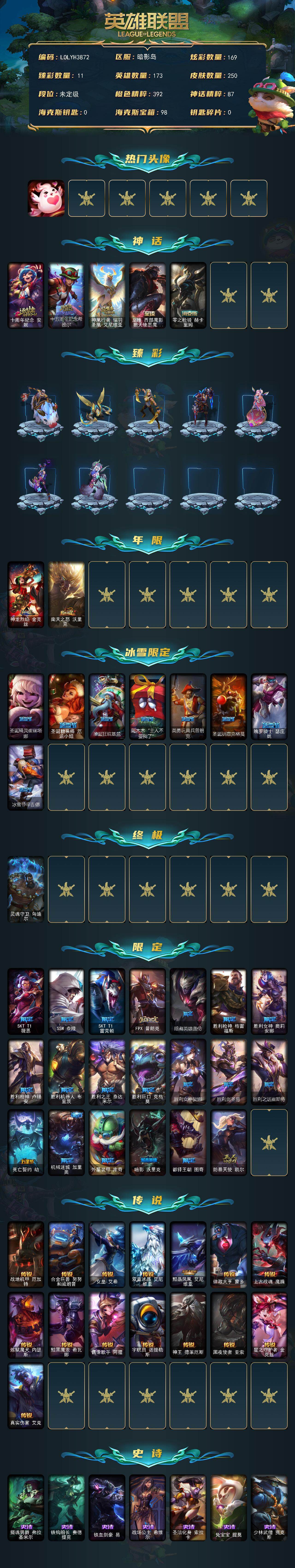 LOLEY439061英雄联盟账号详情图2