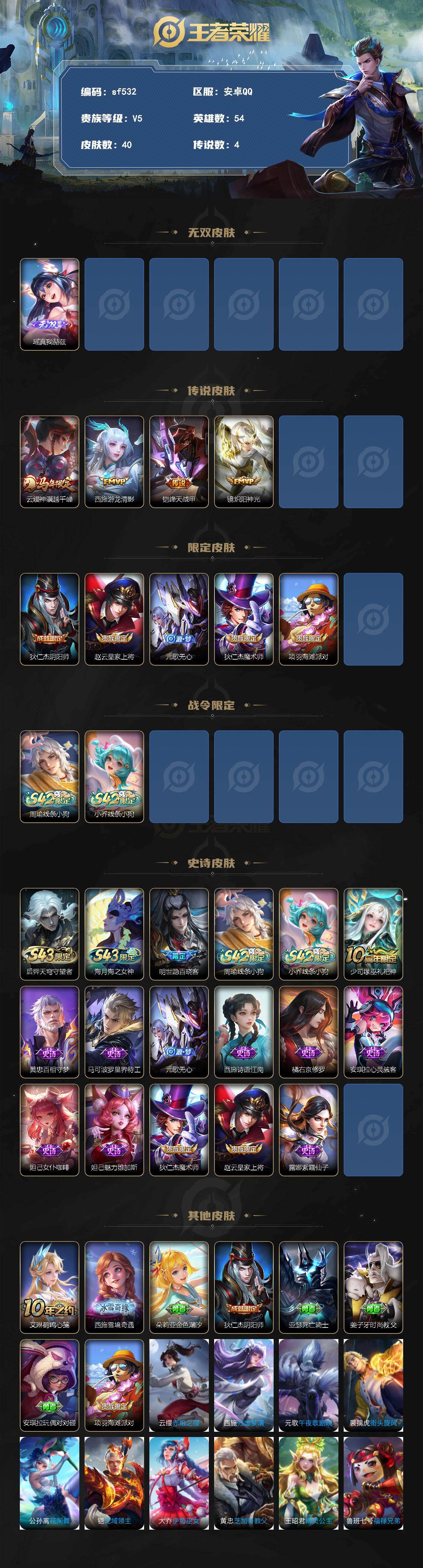 WZYYT4481480王者荣耀账号详情图2