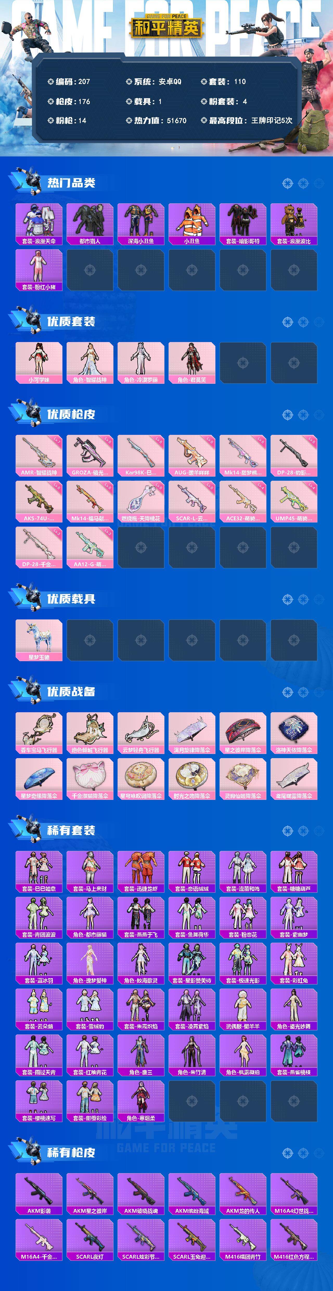 HPQM4295919和平精英账号详情图4