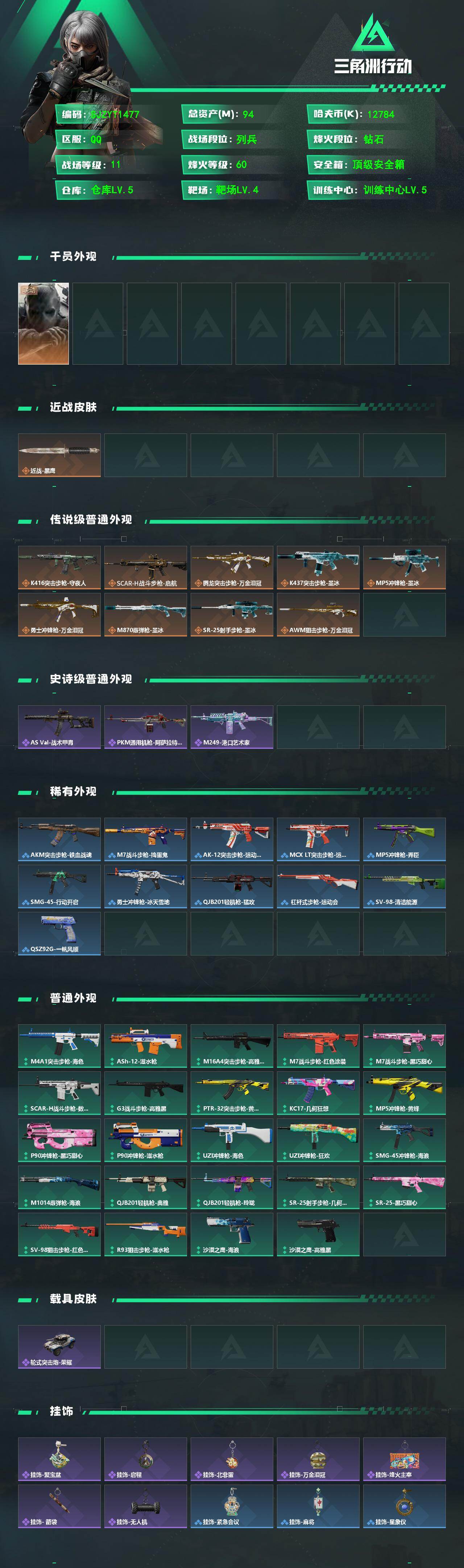 SJZEY4203091三角洲行动账号详情图2 SJZEY4203091三角洲行动账号详情图2