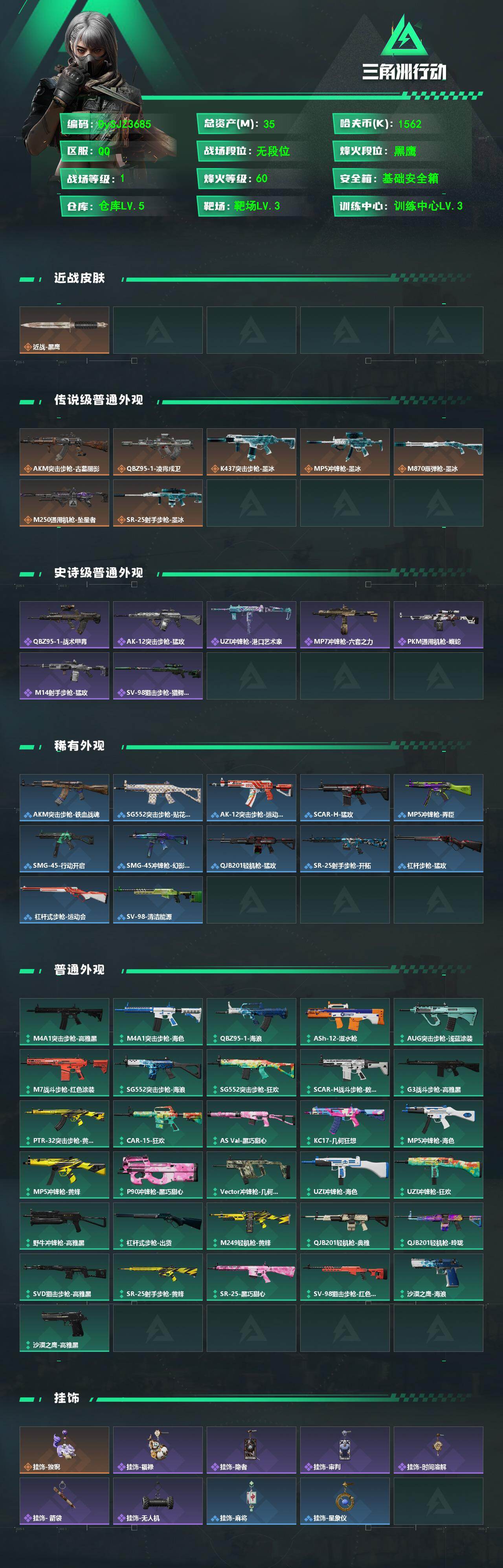SJZYYT4200624三角洲行动账号详情图2 SJZYYT4200624三角洲行动账号详情图2