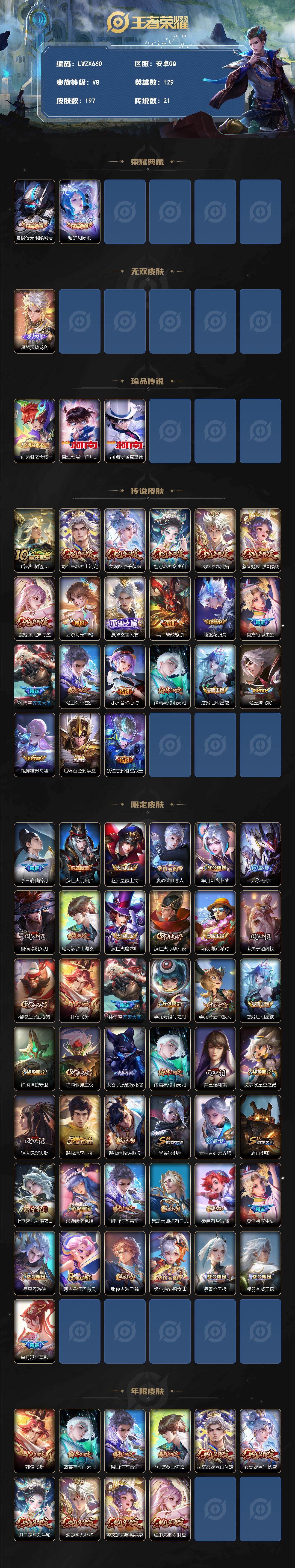 WZLE4485988王者荣耀账号详情图2