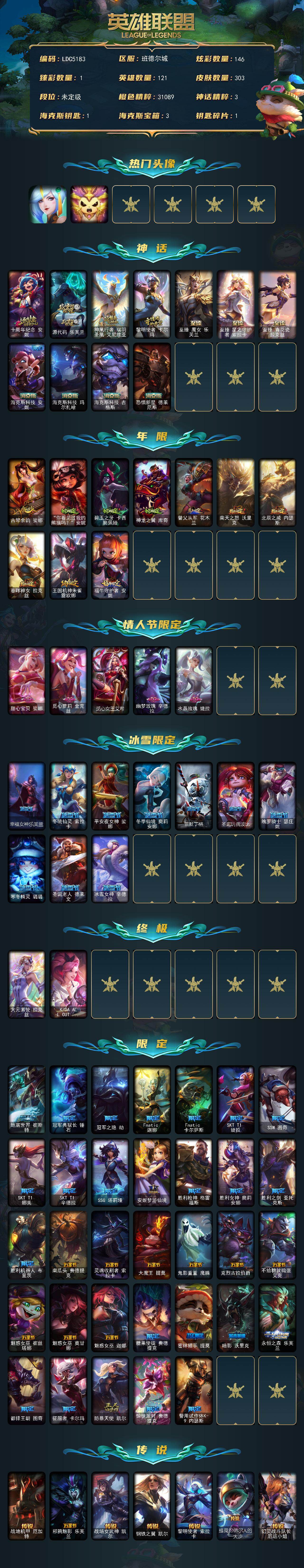 LOLEY439362英雄联盟账号详情图2 LOLEY439362英雄联盟账号详情图2