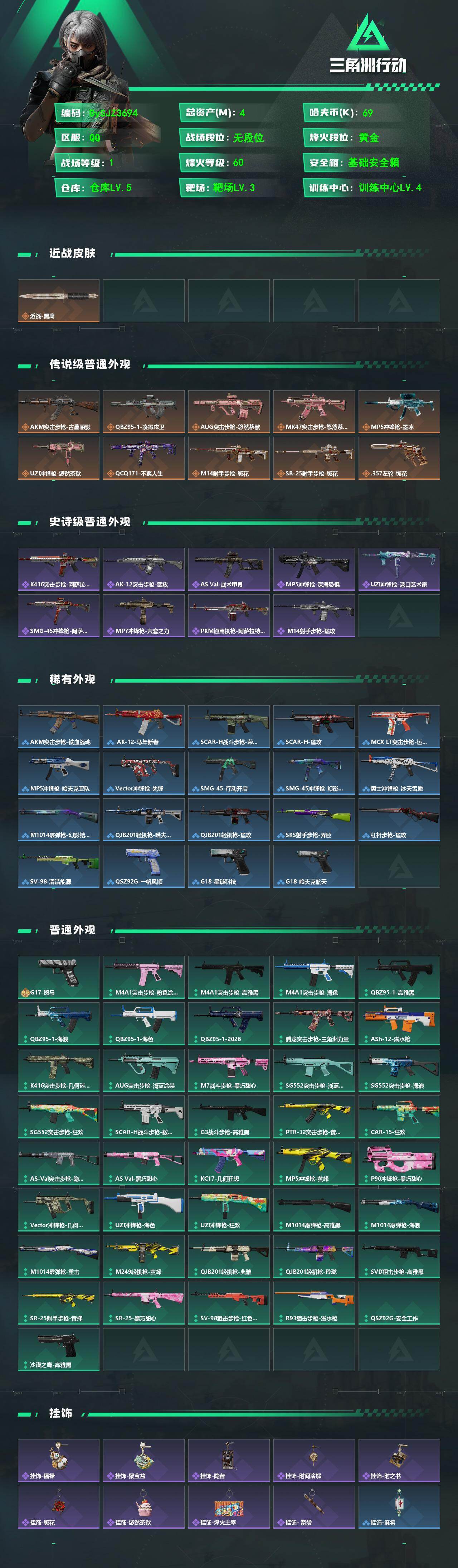 SJZYYT4201949三角洲行动账号详情图2