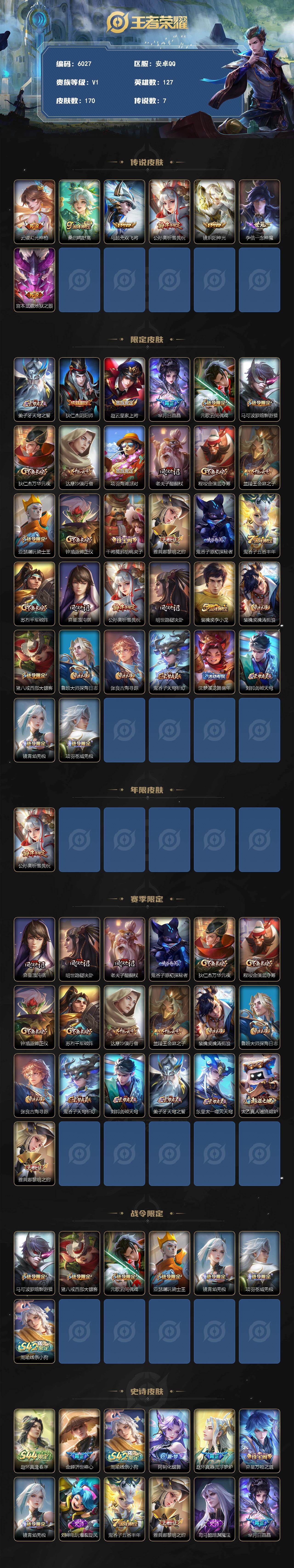 WZJZ4495447王者荣耀账号详情图2