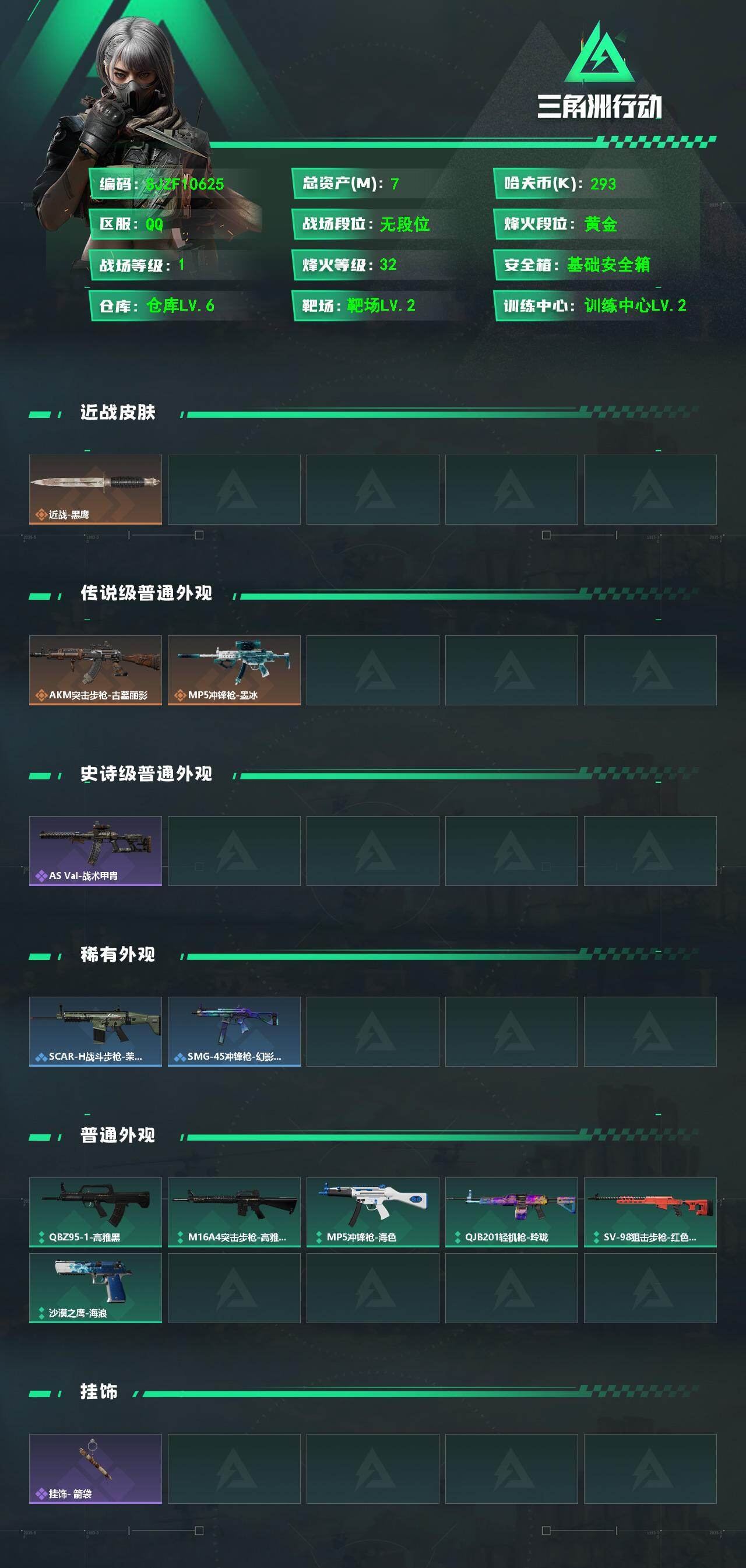 SJZEY4202360三角洲行动账号详情图2 SJZEY4202360三角洲行动账号详情图2