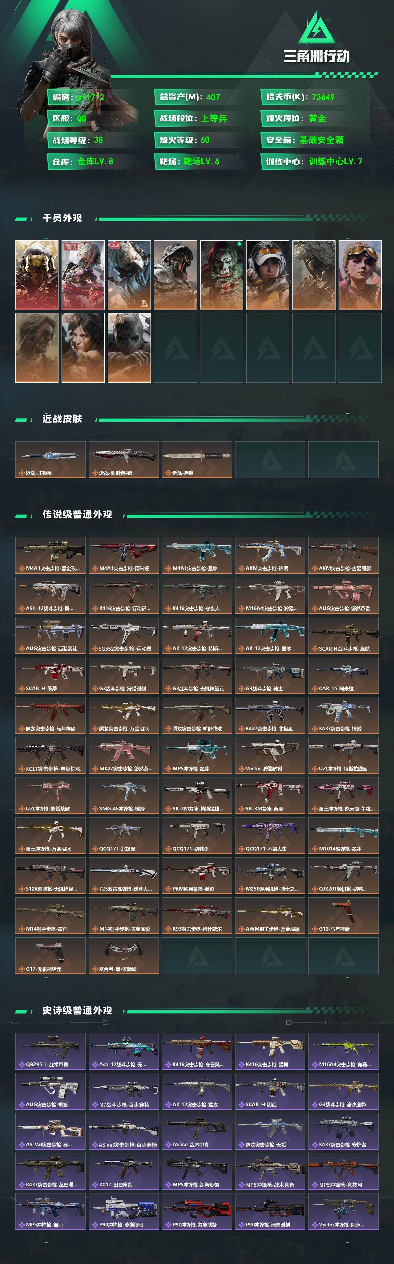 SJZQM4203211三角洲行动账号详情图4 SJZQM4203211三角洲行动账号详情图4