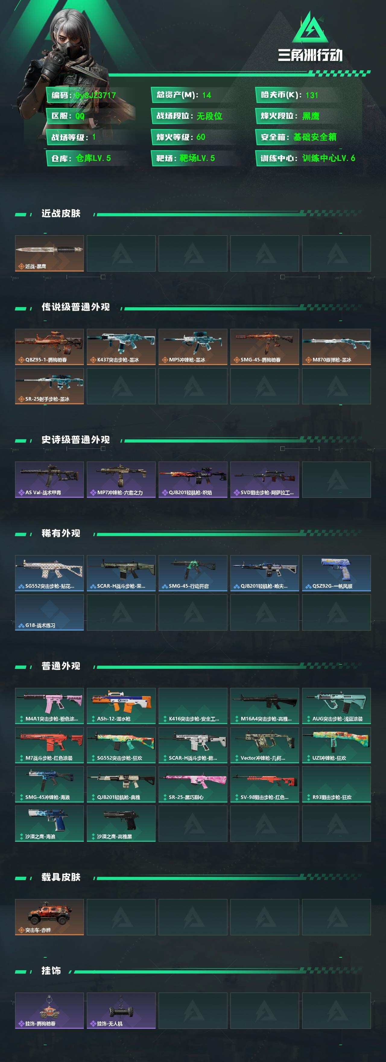 SJZYYT4203498三角洲行动账号详情图2