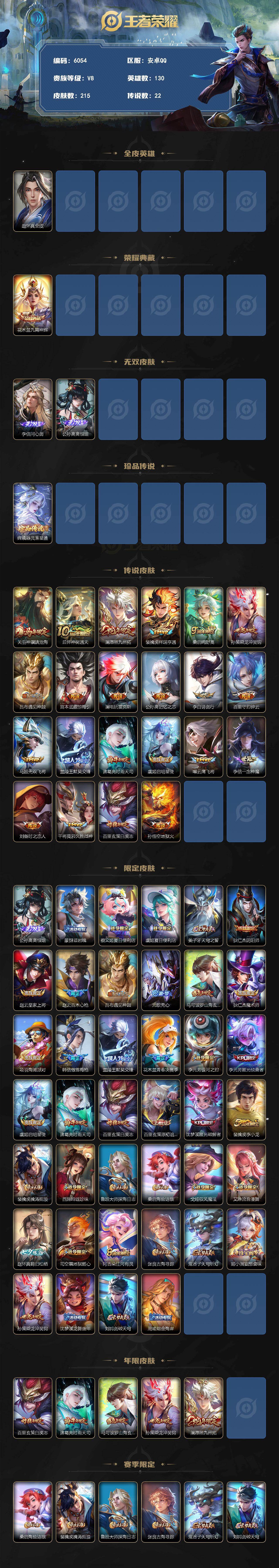 WZQM4497896王者荣耀账号详情图3