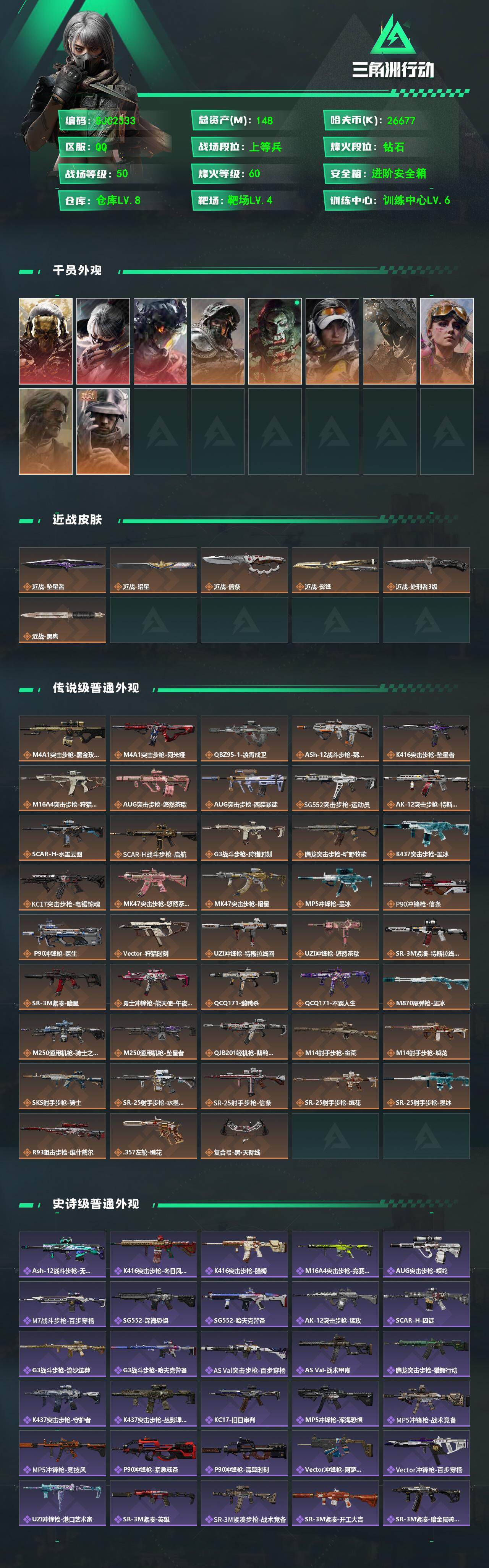 SJZEY4204158三角洲行动账号详情图2 SJZEY4204158三角洲行动账号详情图2