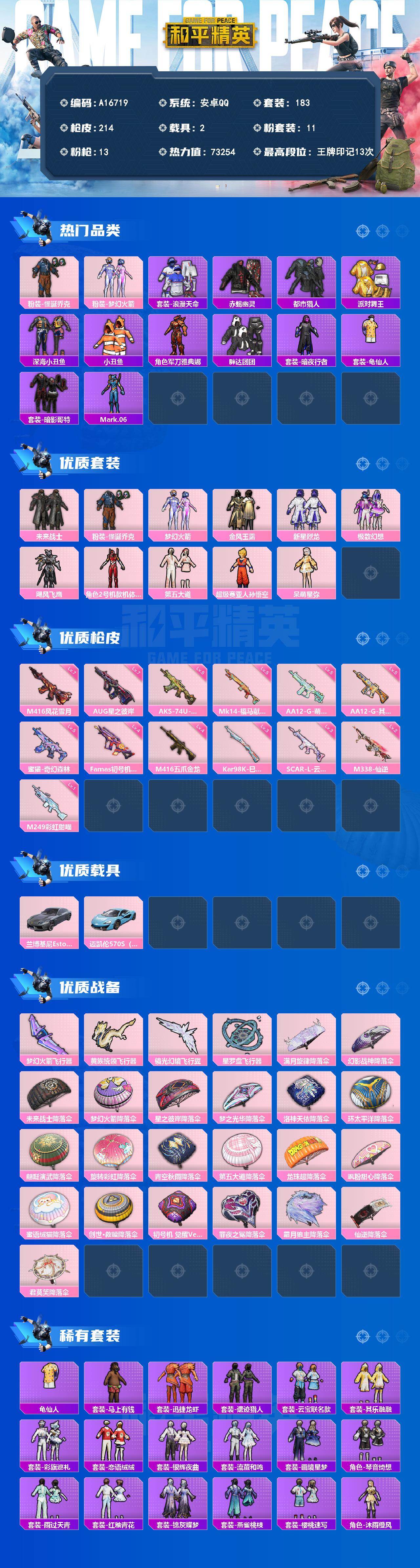 HPEY4296778和平精英账号详情图2