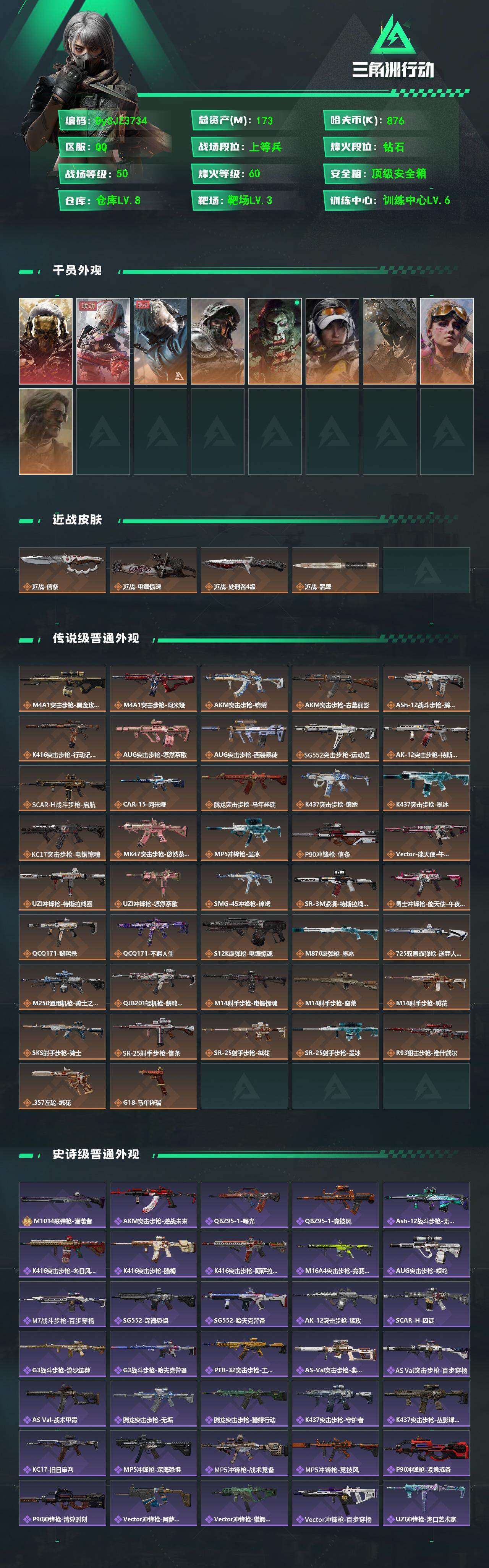 SJZYYT4203646三角洲行动账号详情图2