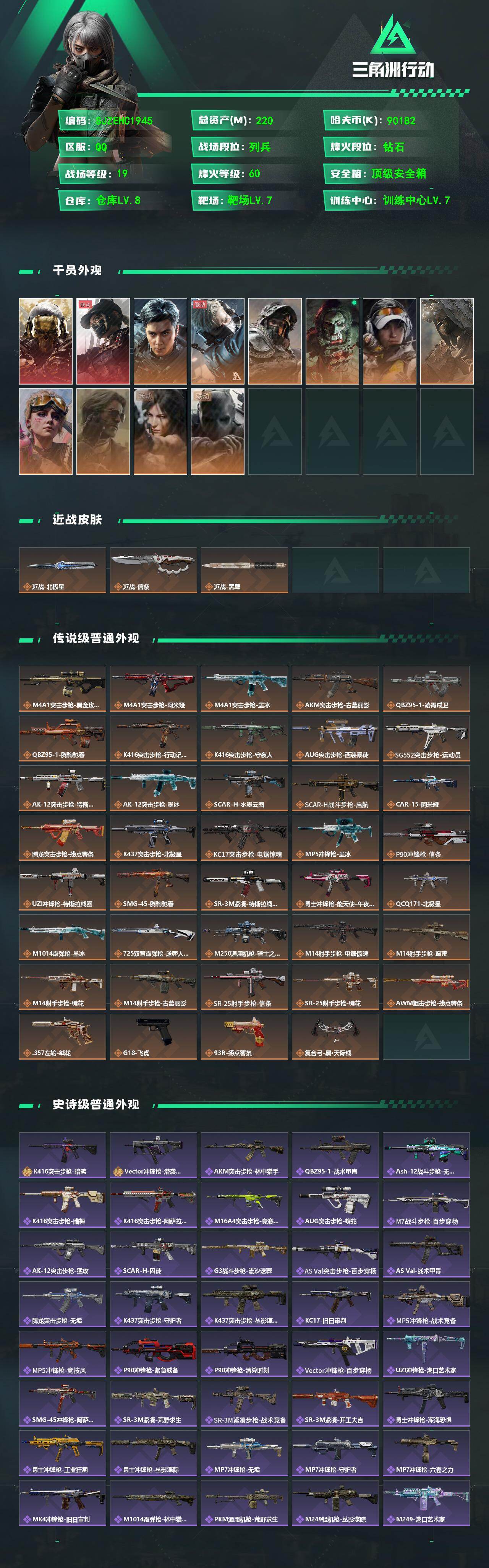 SJZEY4204857三角洲行动账号详情图2 SJZEY4204857三角洲行动账号详情图2