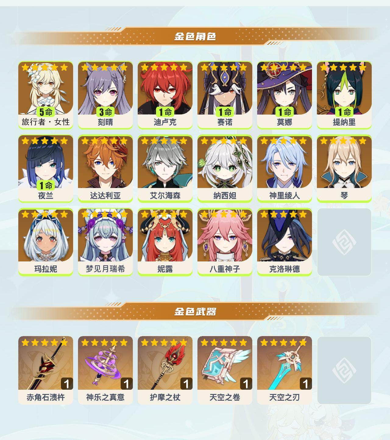 YSEY48779原神账号详情图3