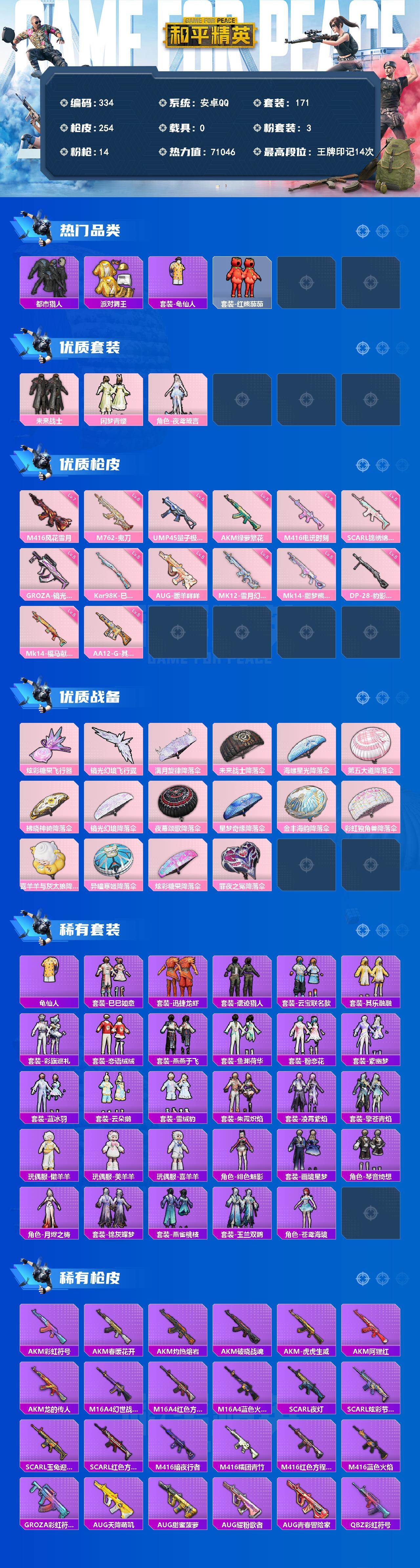 HPQM4298764和平精英账号详情图3
