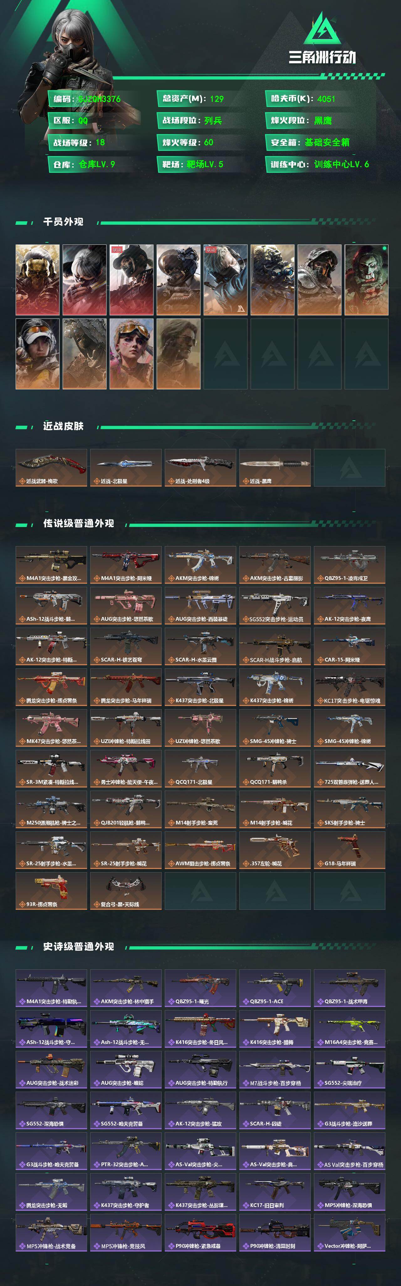 SJZQM4205640三角洲行动账号详情图3