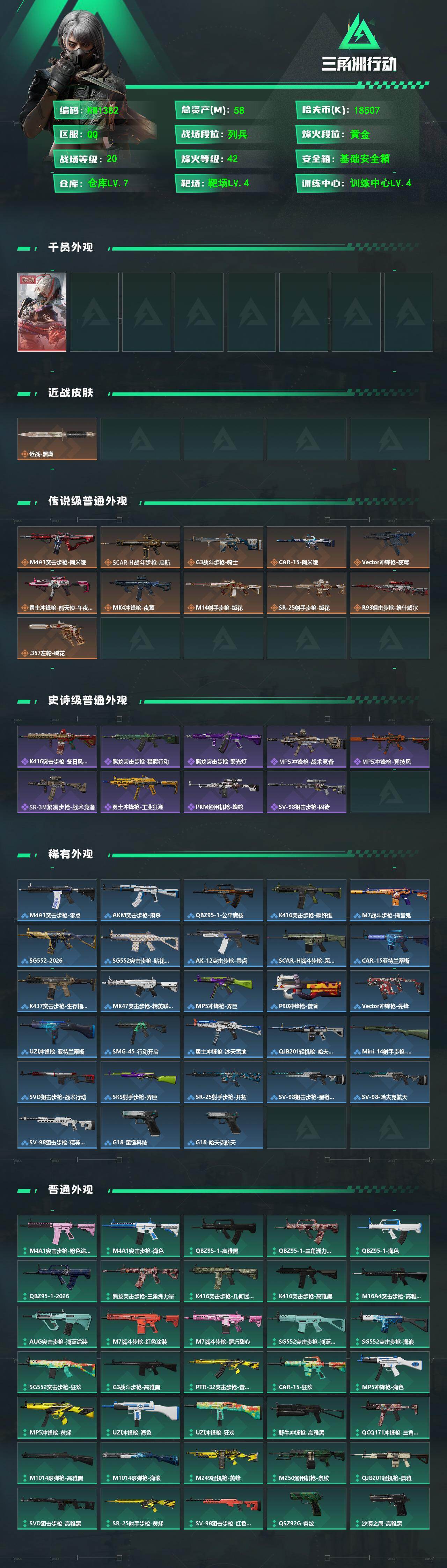 SJZEY4207552三角洲行动账号详情图3