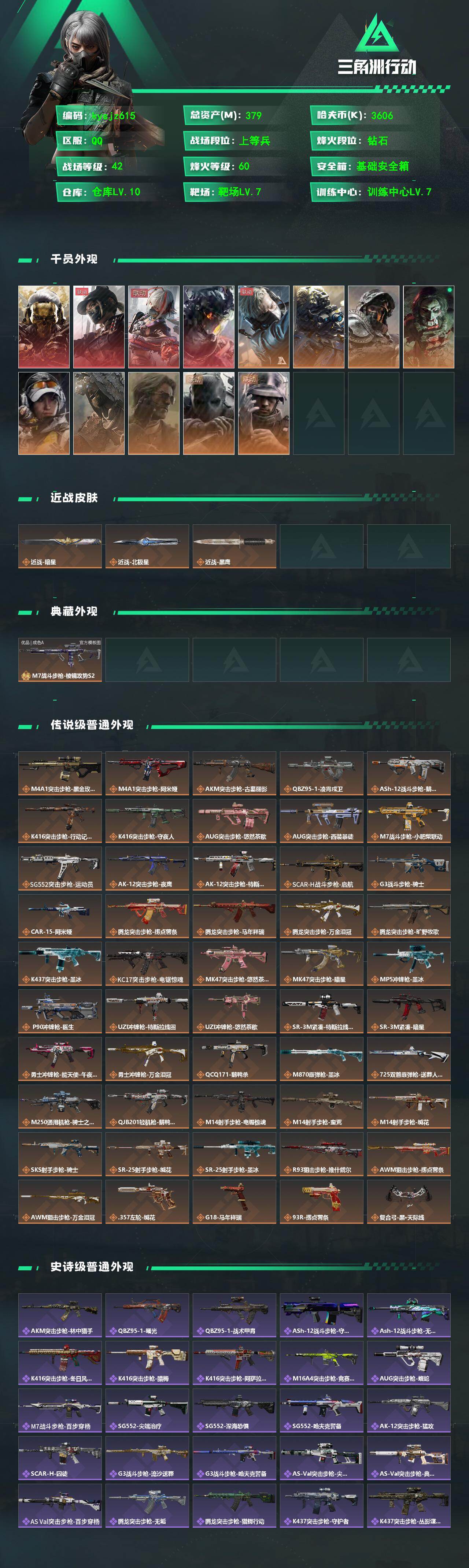 SJZQM4205222三角洲行动账号详情图3 SJZQM4205222三角洲行动账号详情图3