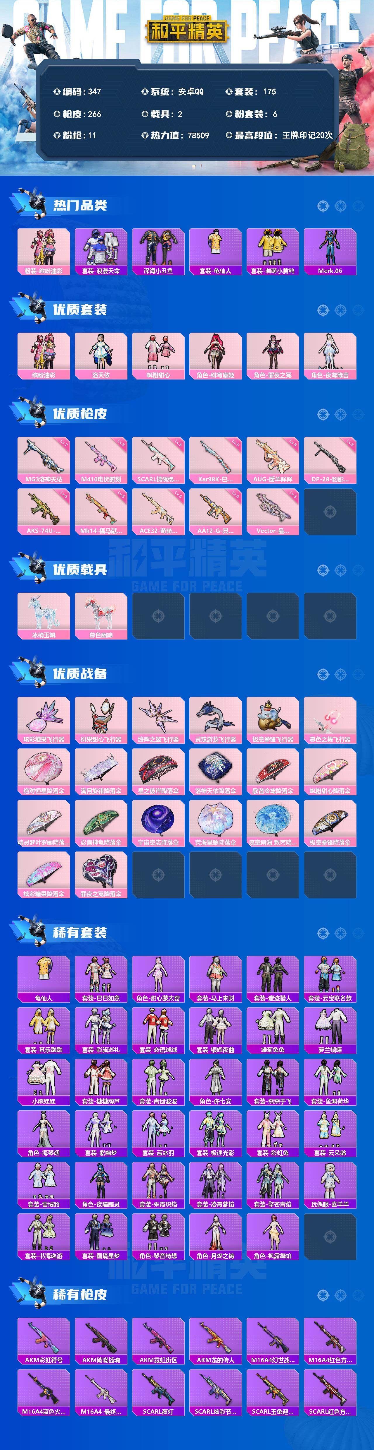 HPQM4298844和平精英账号详情图4