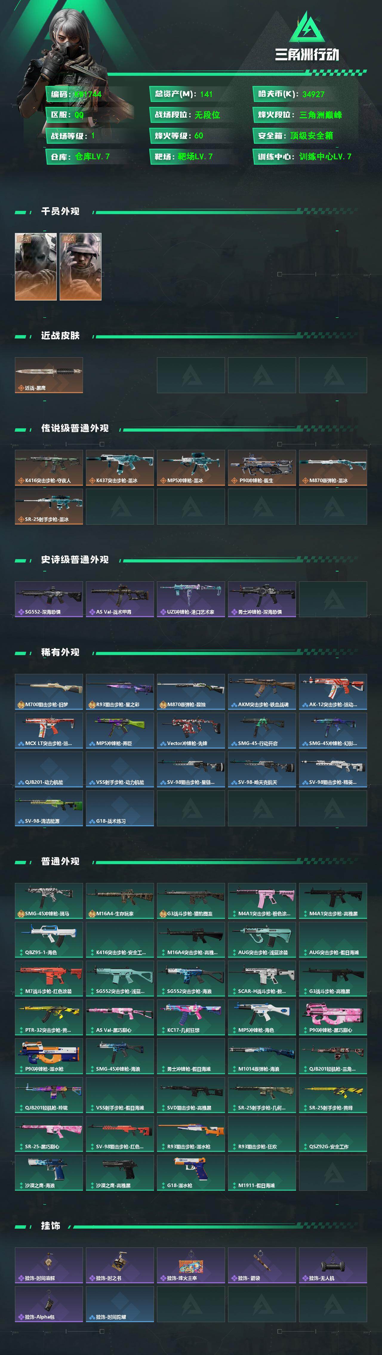 SJZEY4205914三角洲行动账号详情图2