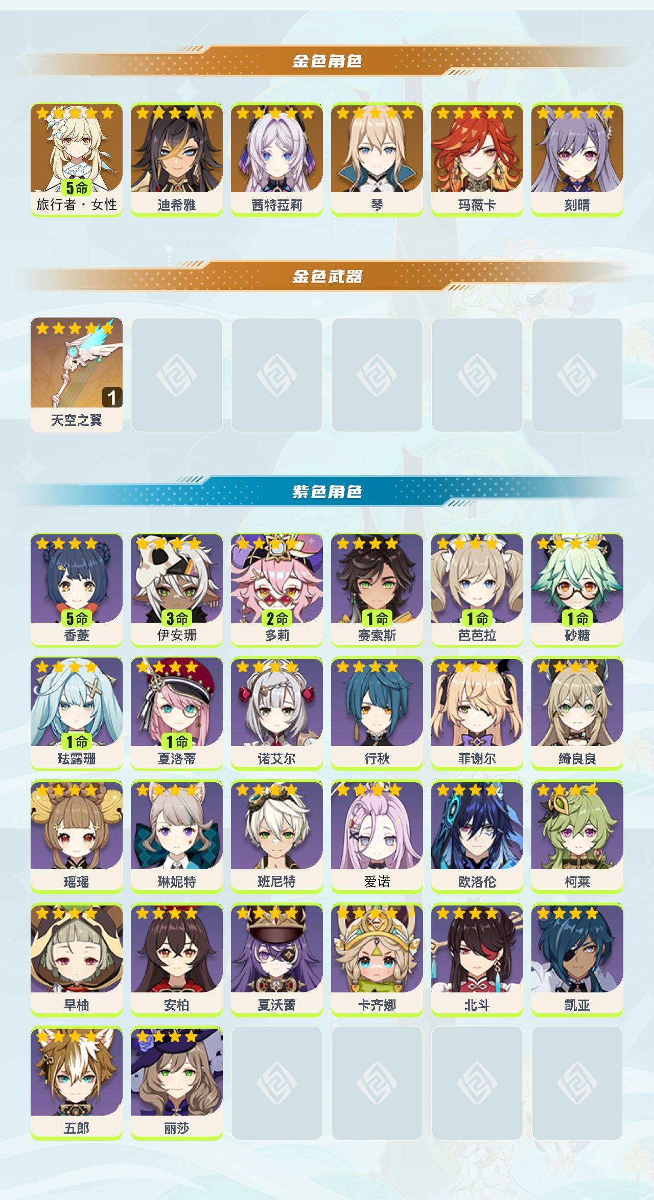 YSEY48893原神账号详情图2