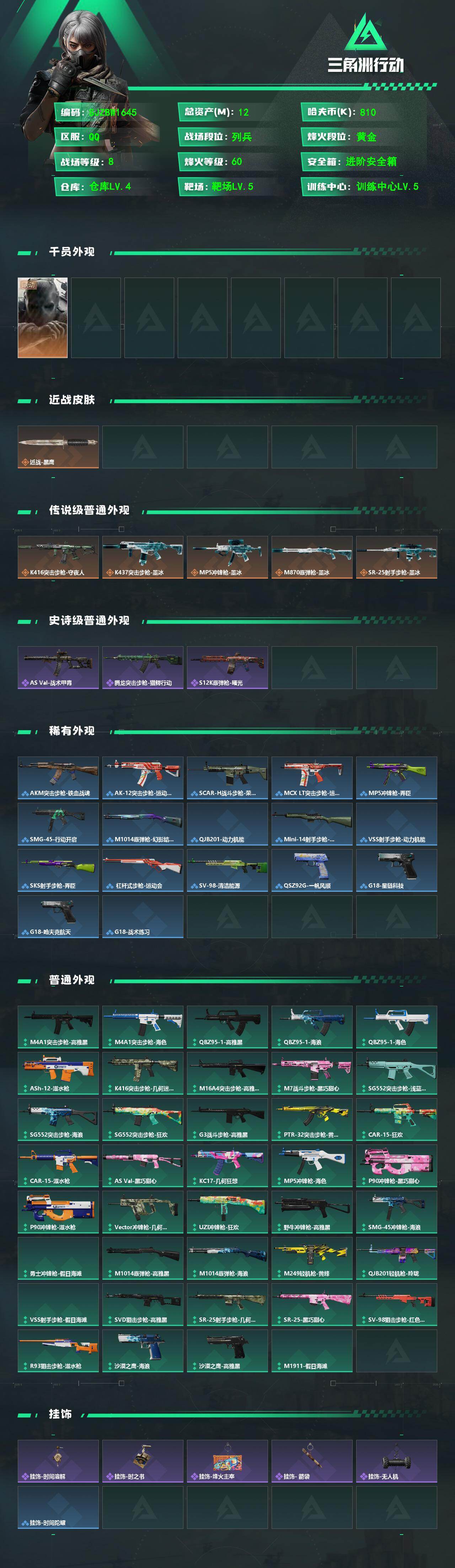 SJZEY4207253三角洲行动账号详情图2