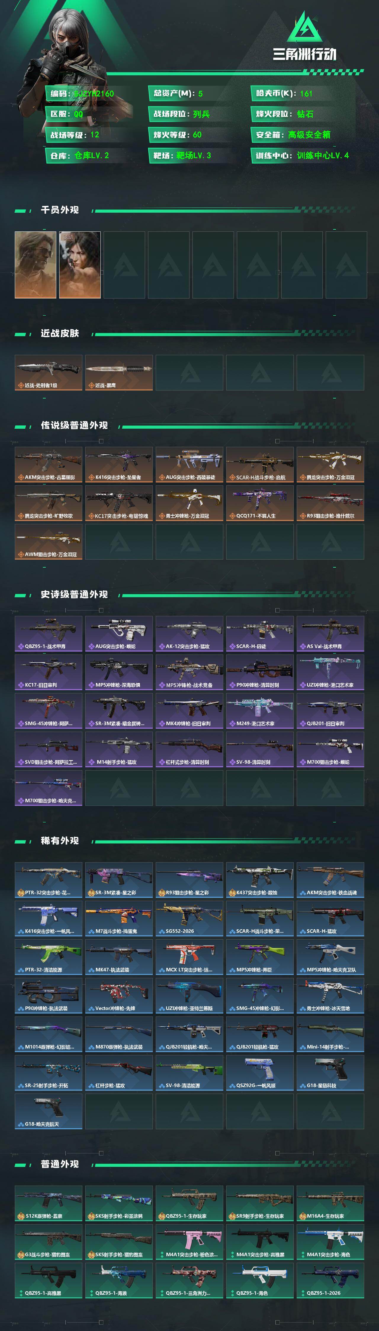 SJZEY4207506三角洲行动账号详情图2