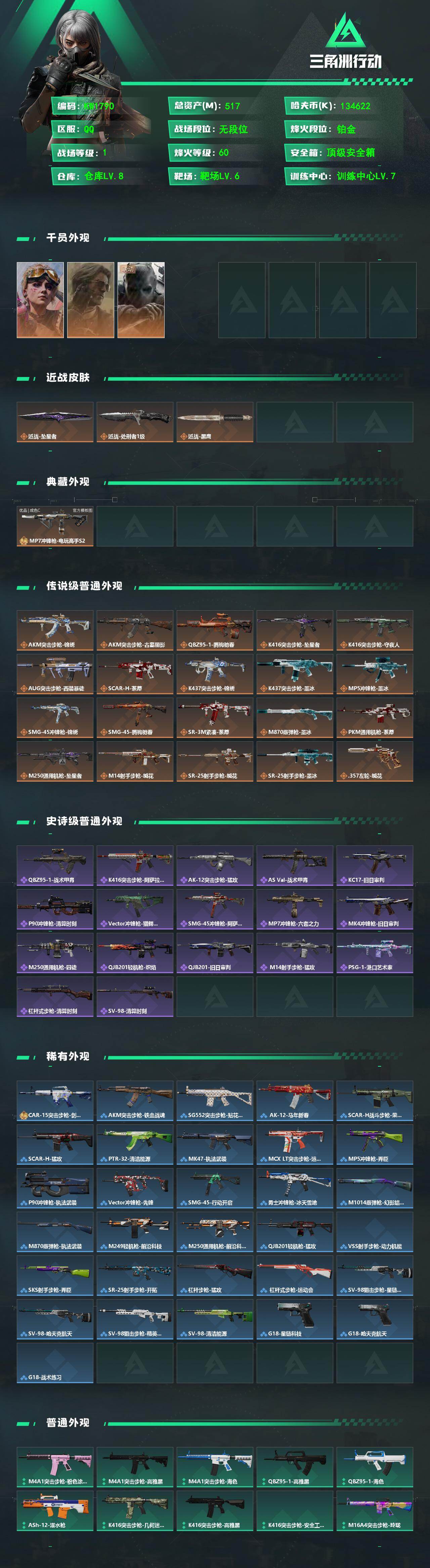 SJZEY4207450三角洲行动账号详情图2